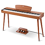 Donner DHP-100 Pro 88 Key Touch Sensitive Digital Piano, Wood